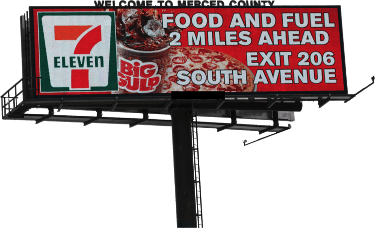 Outdoor LED Billboard Merced County Slider